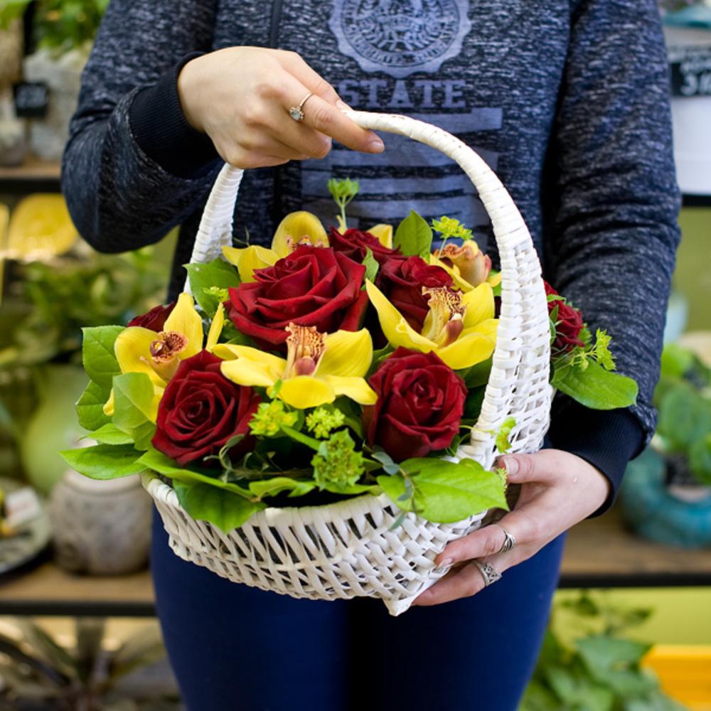 Корзина цветов 