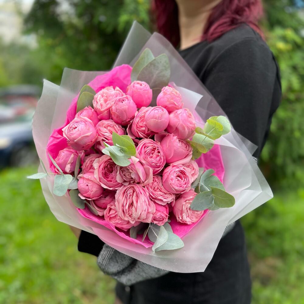 Букет из пион розы (СБ 002)