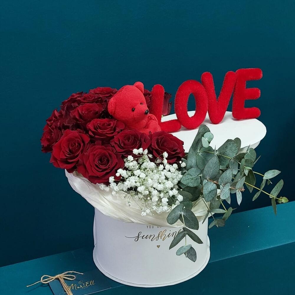 Цветы в коробке