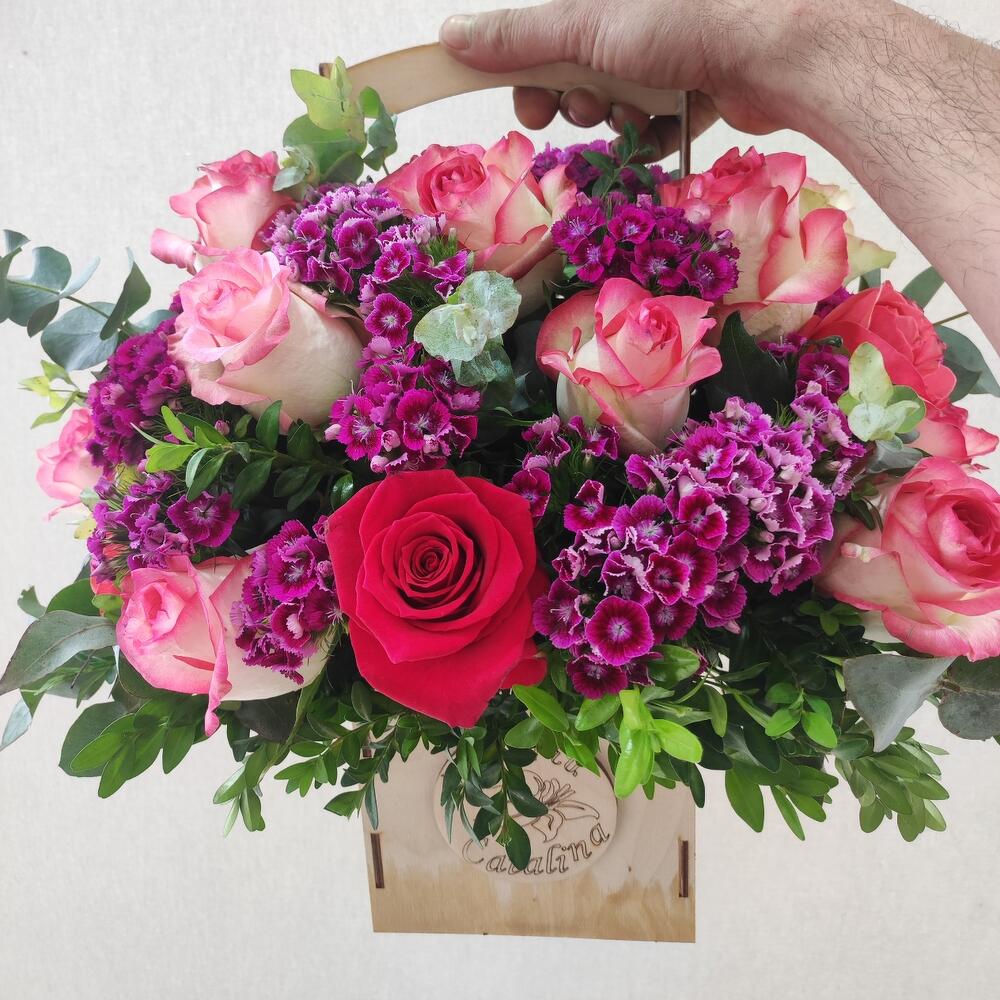 Цветы в коробке