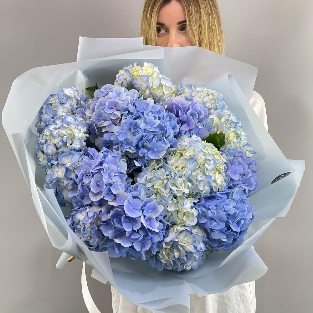 Большой букет гортензий